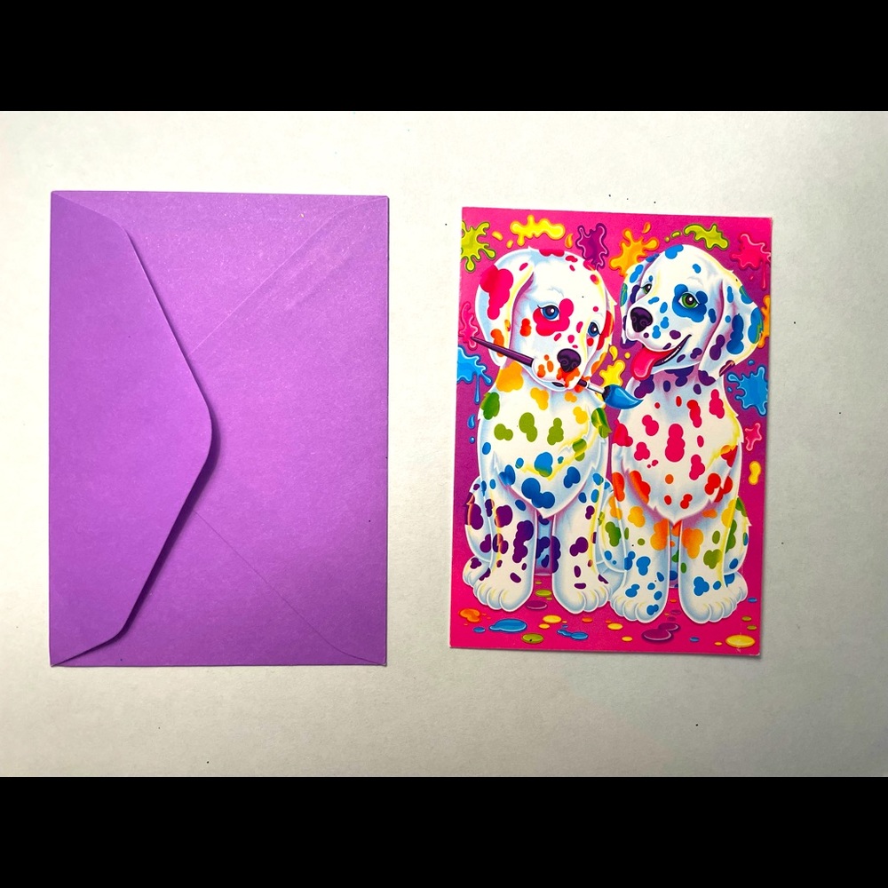 Lisa Frank Vintage Spotty and Dotty Card